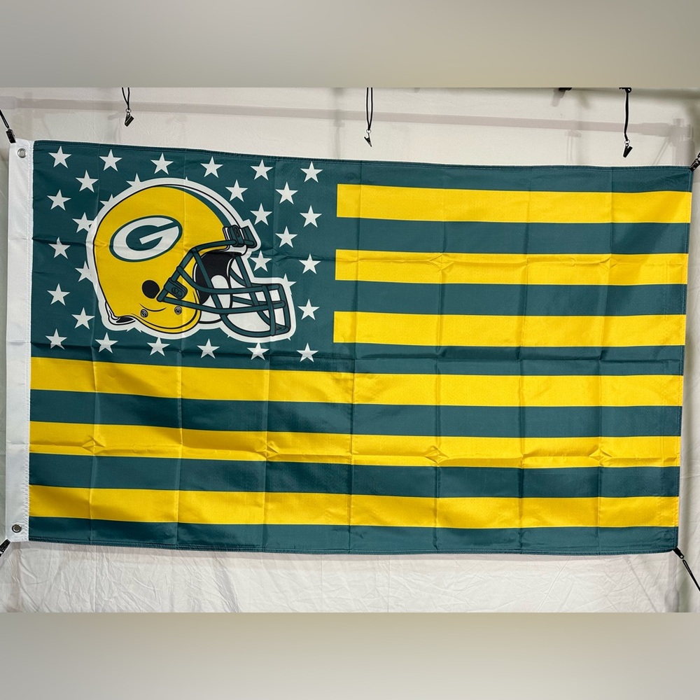 Green Bay Packers Stars & Stripes Flag 5x3Ft